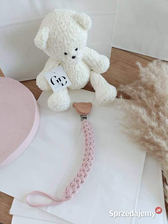 Zestaw handmade miś zawieszka do smoczka Rzeszów