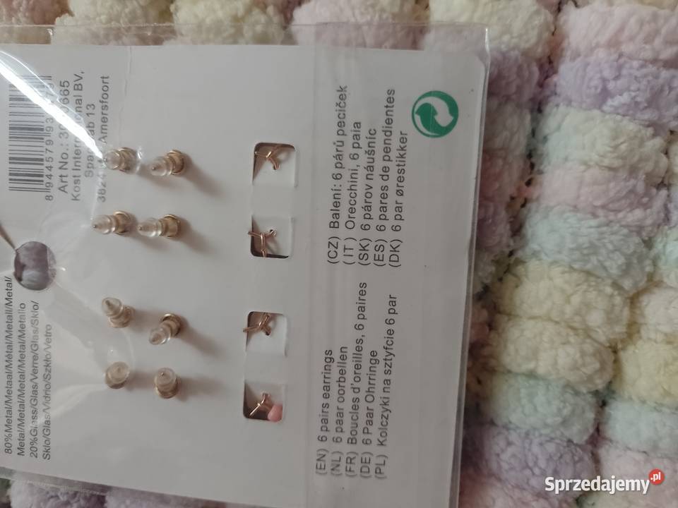 Zestaw 6 par kolczyków 6 x Kolczyki z Londynu Kraków sprzedam