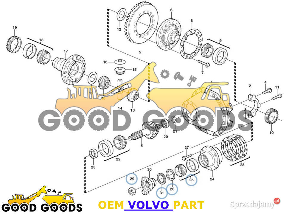 VOLVO ŁOŻYSKO USZCZELNIACZ 81241461 3152027