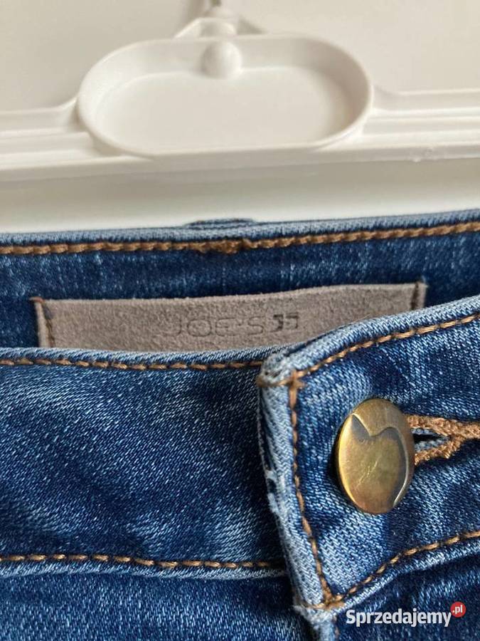 Świetne jeansy dziury granat skinny Joes USA 78 Nisko
