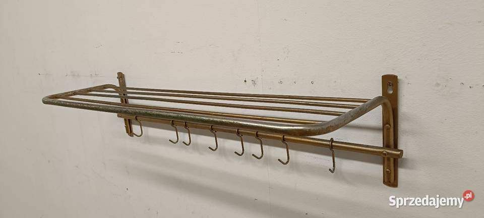 wieszak do przedpokoju vintage metalowy PRL Radomsko sprzedam