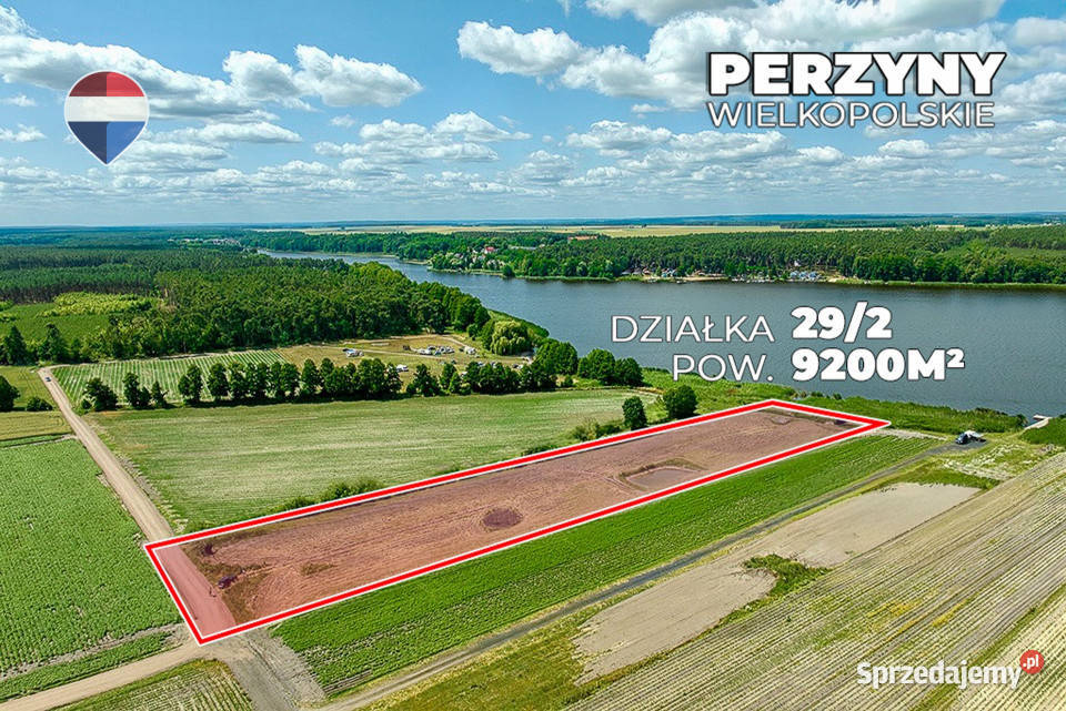 Działka inwestycyjna Jeziorem Zbąszyńskim Perzyny