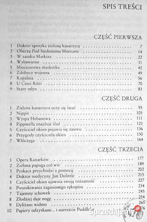 Doktor Dolittle i zielona kanarzyca Hugh Lofting Pozostałe Chełm