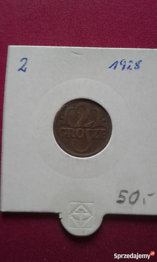 2 grosze 1928 r II RPpiękne Konin