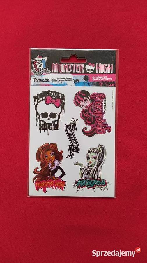 Tatuaże Monster High NOWE DUŻA ILOŚĆ Rabat sprzedam