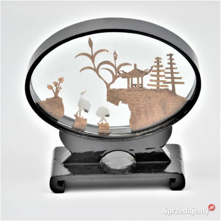 Chiński świat w miniaturze rękodzieło pocz XXw Warszawa