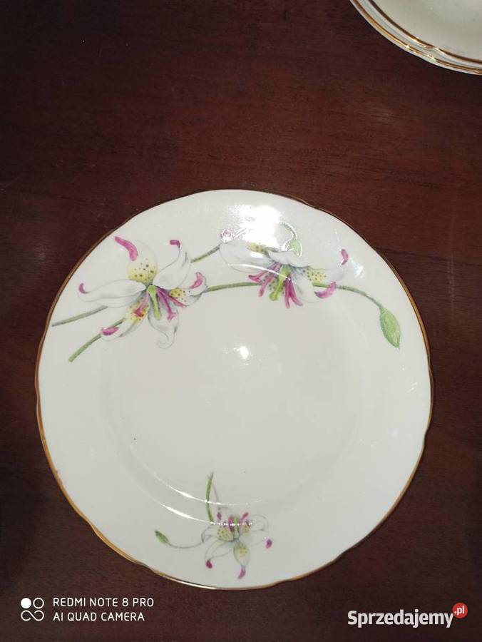 filiżanka z talerzykiem deserowym Erythronium Porcelana i szkło Gdańsk