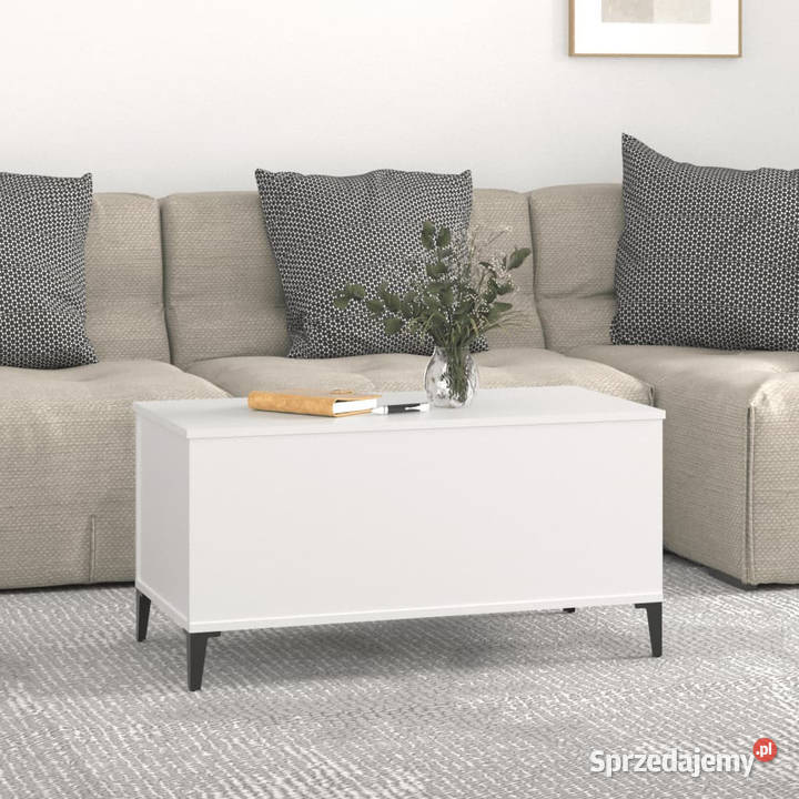 Stolik kawowy biały 90x445x45 materiał Warszawa sprzedam