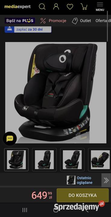 Fotelik samochodowy NOWY Akcesoria mazowieckie Gałki