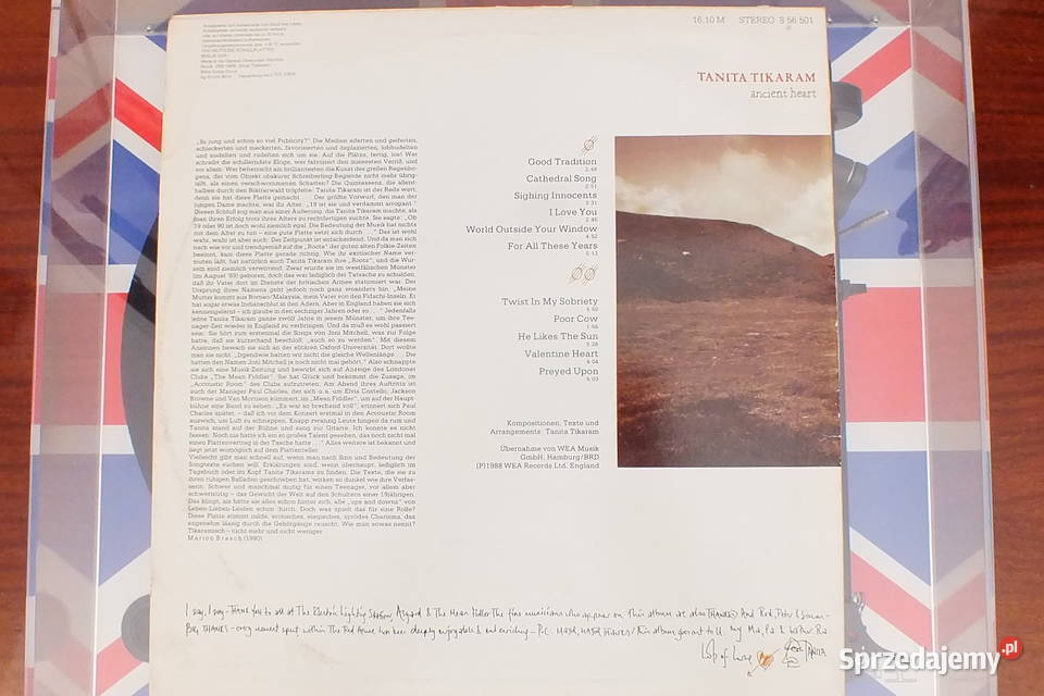 Tanita Tikaram ancient heart LP Lubin