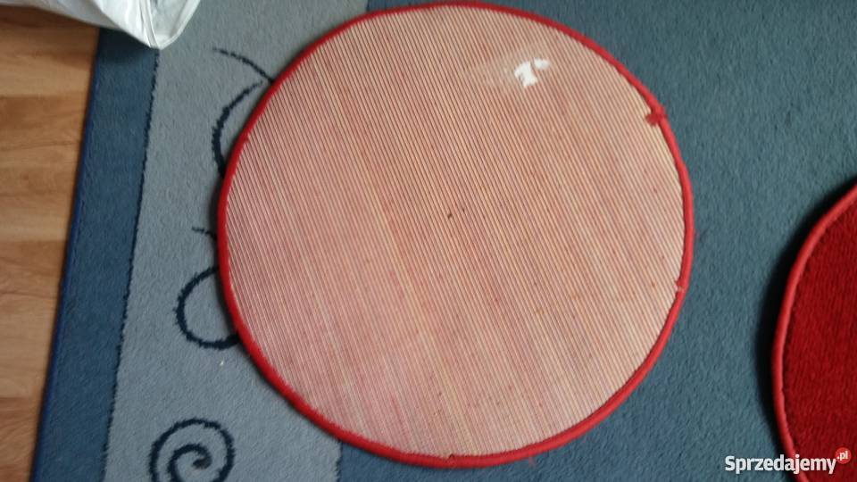 dywaniki okrągłe czerwone 2 575 komplet Poznań