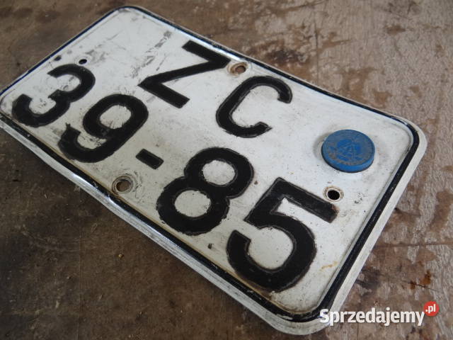 blacha rejestracja MZ Simson AWO IFA org DDR Żary