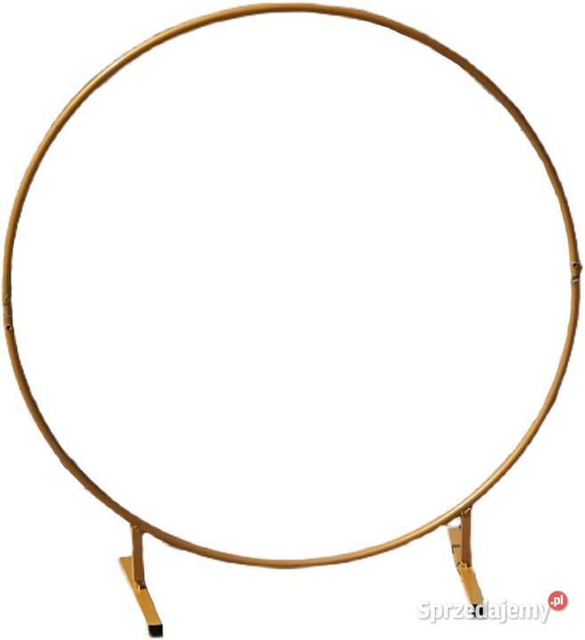 Złote koło na balony tło do zdjęć stelaż sprzedam