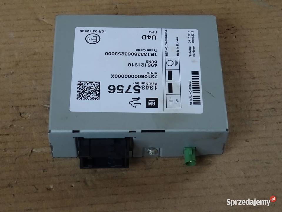 Odbiornik cyfrowego radia DAB Opel kontroler Sprzęt audio fabryczny Parcice
