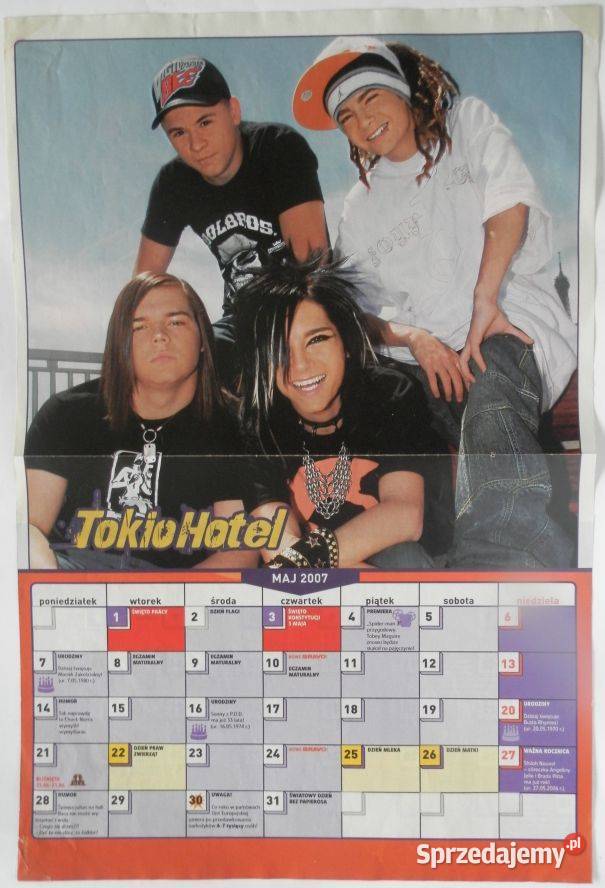 PLAKAT TOKIO HOTEL WYPRZEDAŻ ŚWIAT PLAKATÓW kujawsko-pomorskie Bydgoszcz