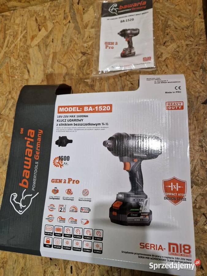 Akumulatorowy klucz udarowy BAWARIA BA1520 Głogowa