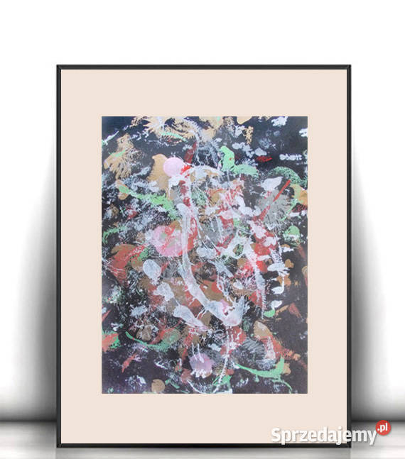 pastelowa dekoracja na ścianę boho grafika do Olsztyn