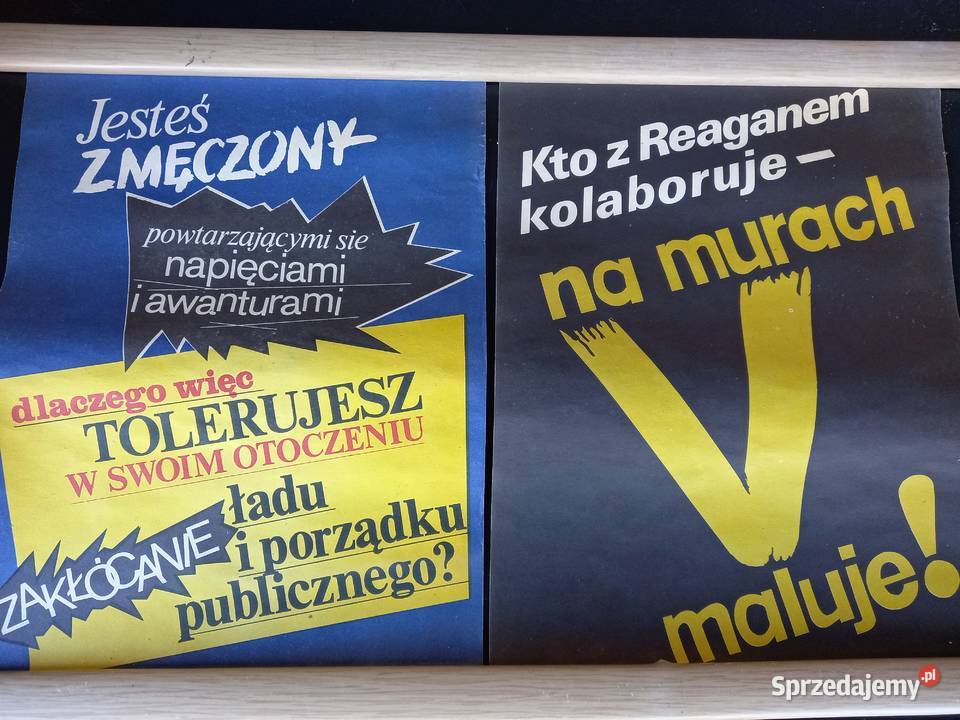 Plakaty ze stanu wojennego oryginały Łomża