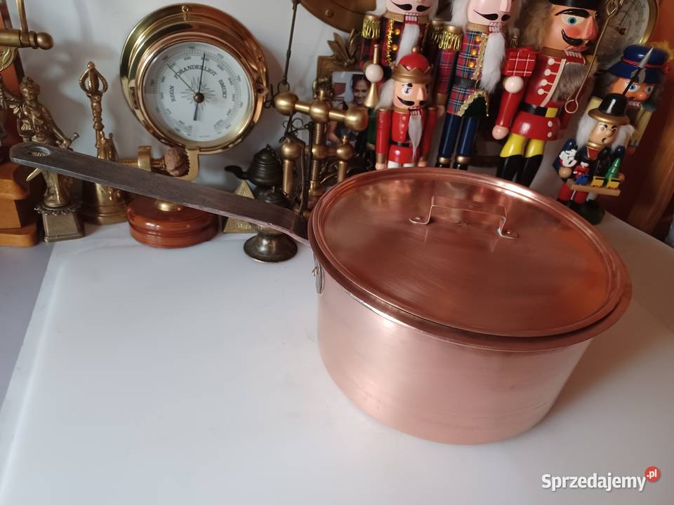 Skandynawski sygnowany rondel miedziany 5l Poznań sprzedam