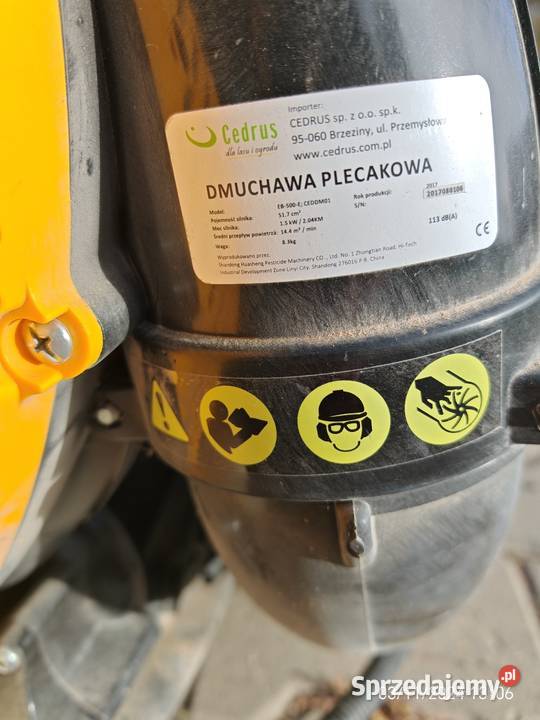 Dmuchawa do liści Cedrus MOCNA Kiełczewice Dolne