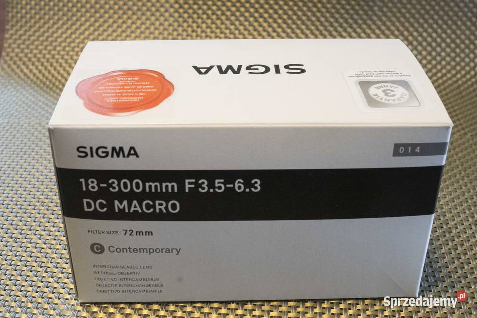 Obiektyw SIGMA 18 300 mm F 35 63 DC MAKRO OS HSM Poznań