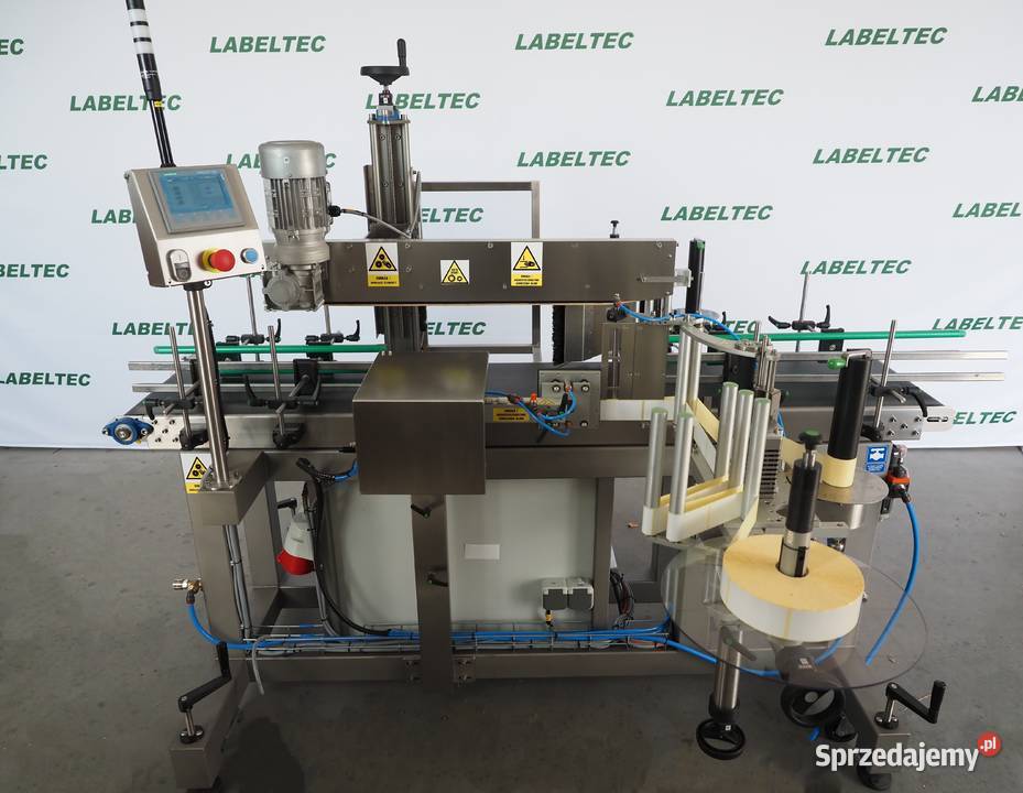 Etykieciarka do opakowań płaskich kanistrów Produkcja Biznes i Przemysł Warszawa
