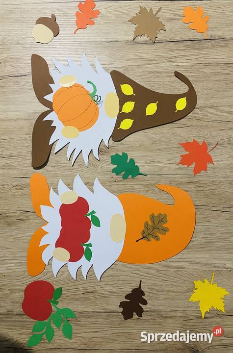 Dekoracja przedszkole szkoła krasnale jesień Tajno Podjeziorne