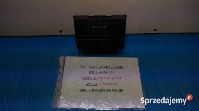 MODUŁ STEROWNIK SEAT IBIZA III 19 SDI Komputery