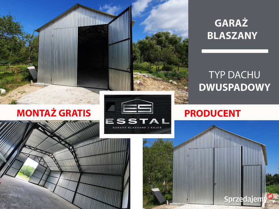 Garaż Blaszany OCYNKOWANY Garaże Blaszane Wiata blacha Sztum