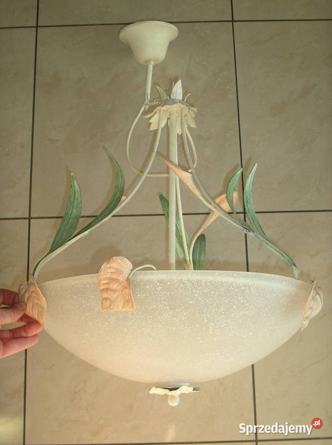 Używany stylizowany żyrandol metaloplastyka Oświetlenie Oświetlenie Kraków