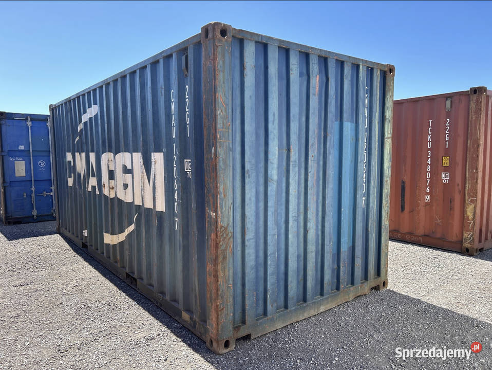 Kontener morski magazynowy 20DV 6 metrowy Kruszwica
