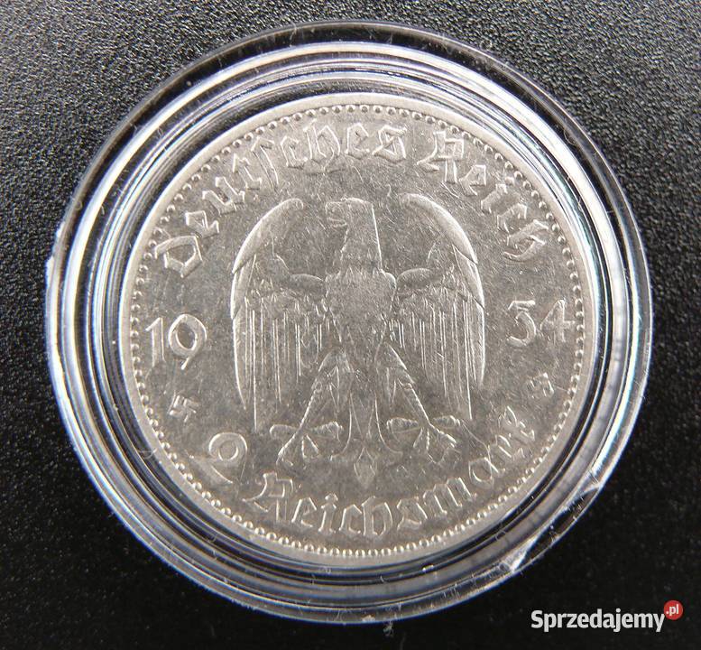 2 Reichsmark 1934 Kościół F Niemcy Szklarska Poręba