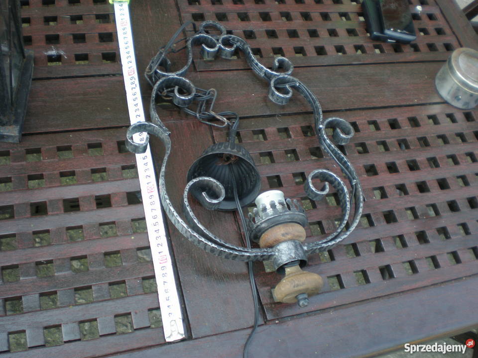 Pięknyręcznie kuty żyrandol zachodniopomorskie Barlinek