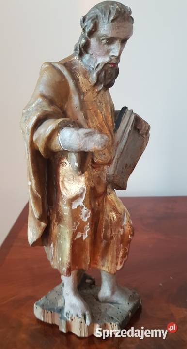 Rzeźba figura barokowa polichromia XVIII wiek Orneta