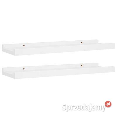 vidaXL Półki ścienne na zdjęcia 2 białe 40x9x3 Warszawa