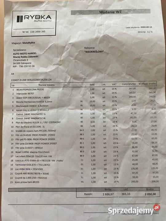 Sprzedam Audi A4 B6 doinwestowane