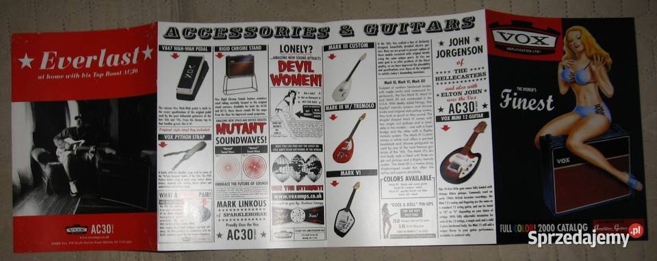 VOX Amplifiers two brochures catalogs lot dwie Kępice sprzedam