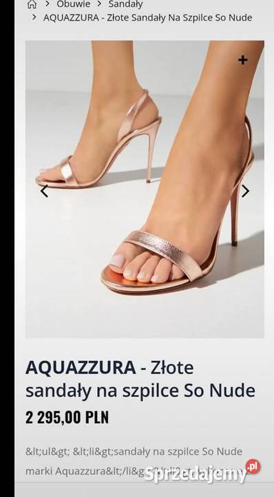 Buty szpilki Aquazzura Warszawa