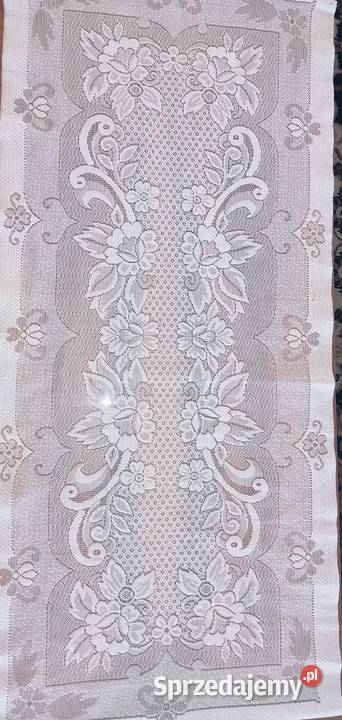 Bieżnik serwetka prostokątna biała rozmiar Łódź