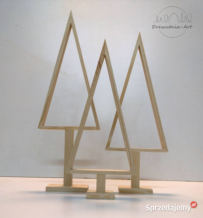 Choinki Drewniane Baza Do Ozdabiania 3 Wysokość