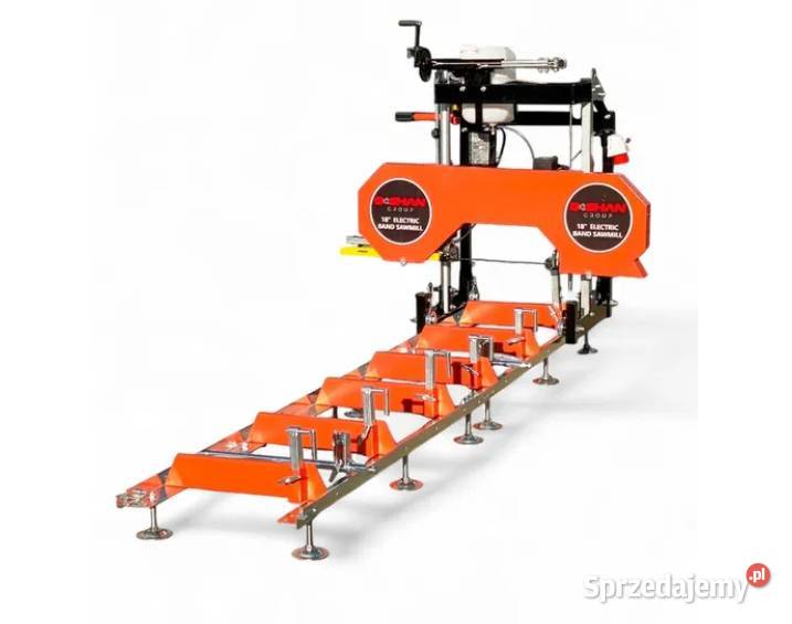Trak taśmowy GSHAN GT18 piła taśmowa kłód 22kw Produkcja Tuchola sprzedam