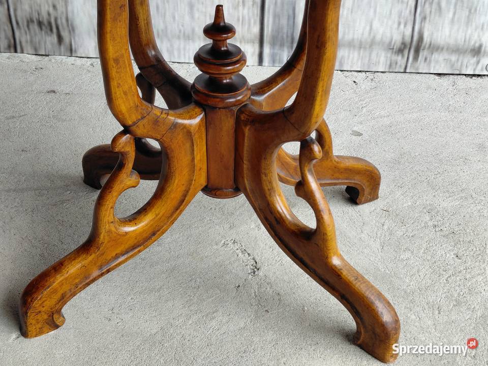 Stolik w typie Ludwika Filipa blat owalny ANTYK kujawsko-pomorskie Byczyna