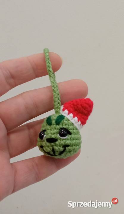 Grinch wykonany na szydełku brelok zawieszka łódzkie Łask