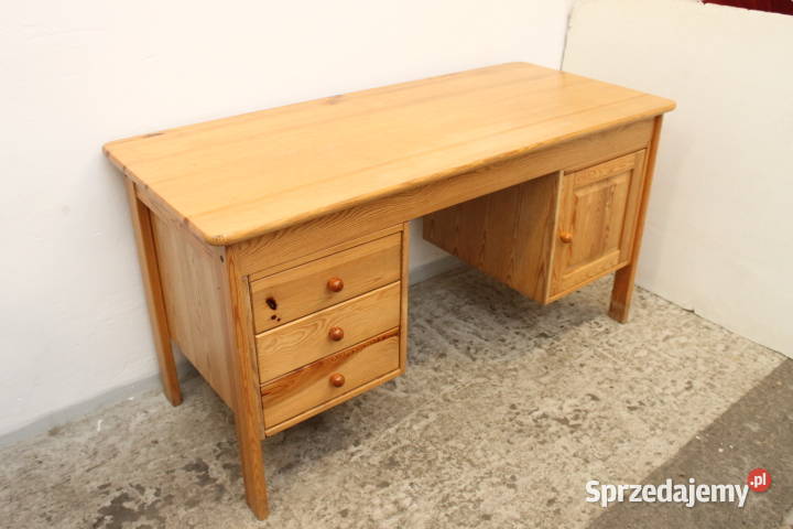 Biurko sosnowe ID 8118 mazowieckie Warszawa sprzedam