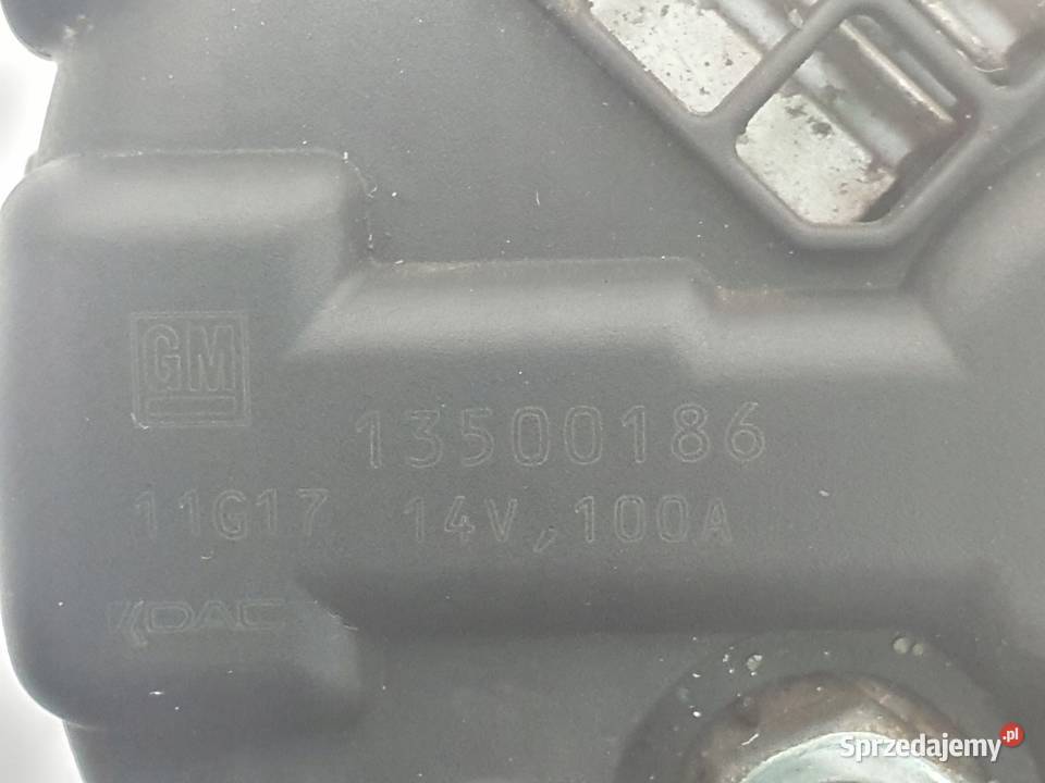 ALTERNATOR Opel Astra IV J 17 CDTI 100A 13500186