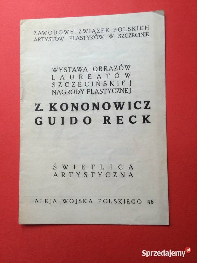 2579 Wystawa Obrazów Z Kononowicz i Guido Reck Szczecin