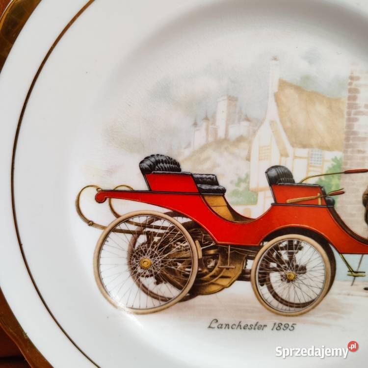 Angielska porcelana Lanchester 1895 talerz Warszawa