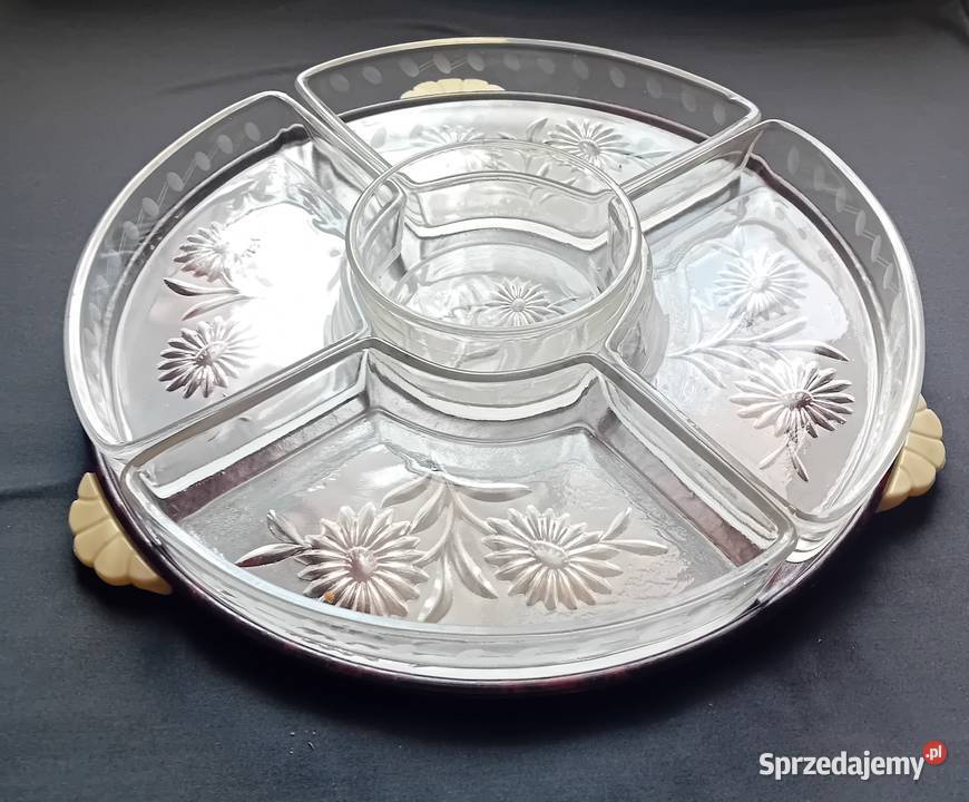Kabaret art deco do przystawek z obrotową