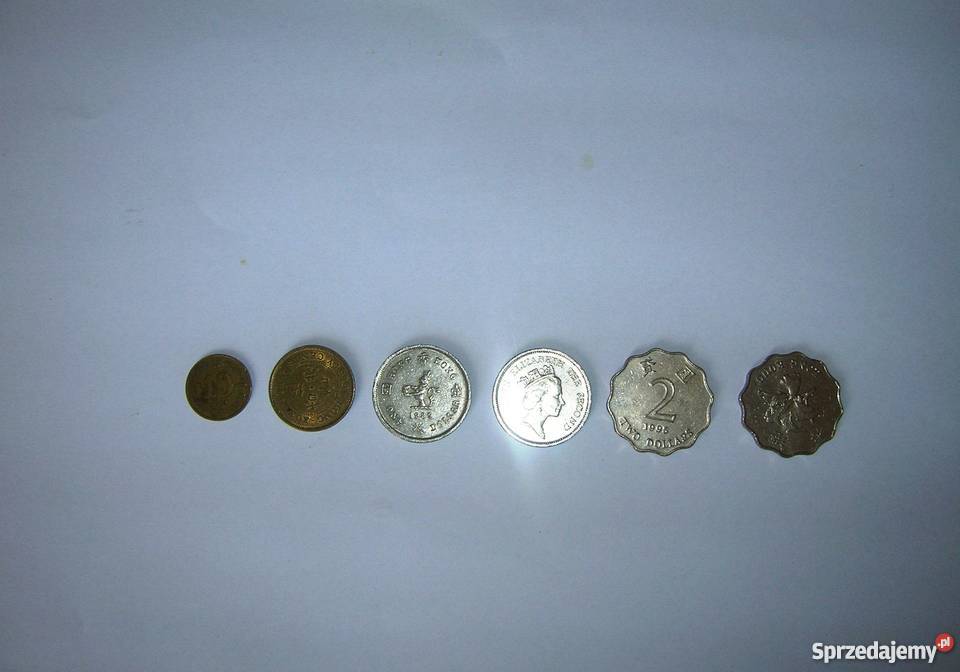 HONG KONG 1050 CENTS 12 DOLLARS KOMPLET 6 MONET Szczecin