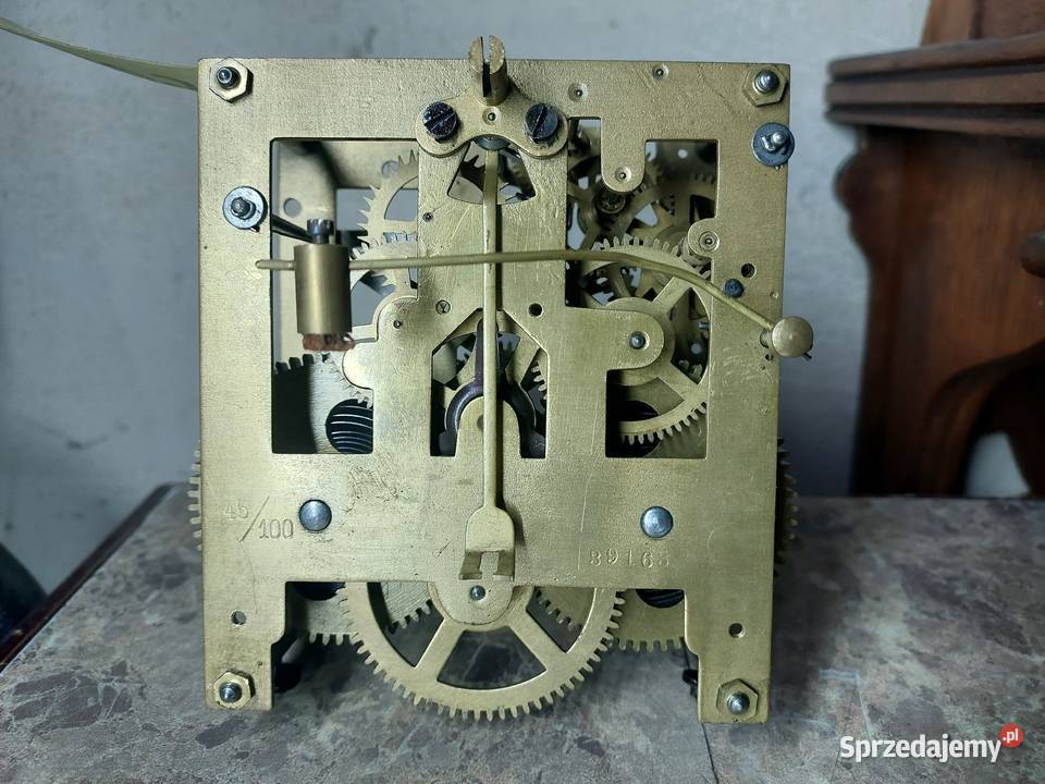 709 Mechanizm starego zegara ściennego Mauthe Antyki, Sztuka, Kolekcje pomorskie Tczew